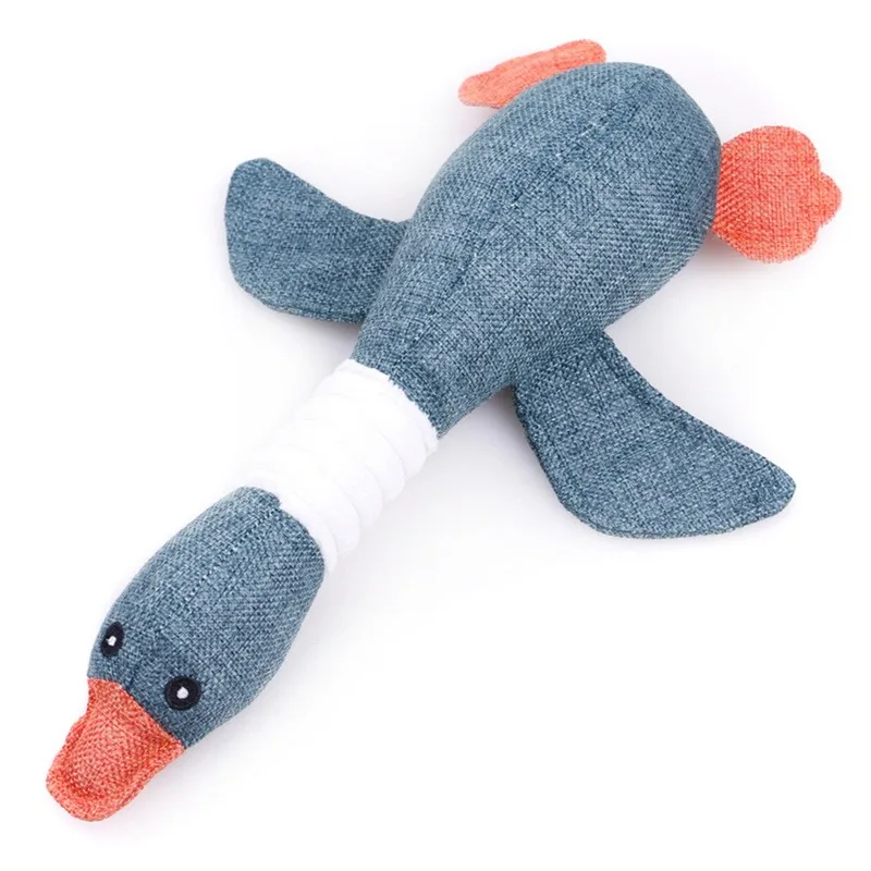 Kutya Squeak Toys Wild Goose Sounds Játéktisztító Fogak Kölyökkutyák