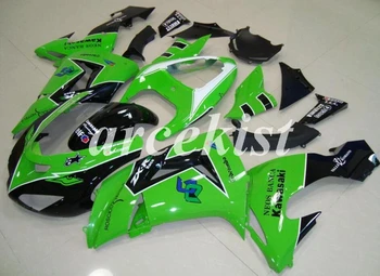 

4 Free Gifts New ABS Motorcycle Full Fairings Kit Fit For Kawasaki Ninja ZX-10R 2006 2007 06 07 10R bodywork set Green