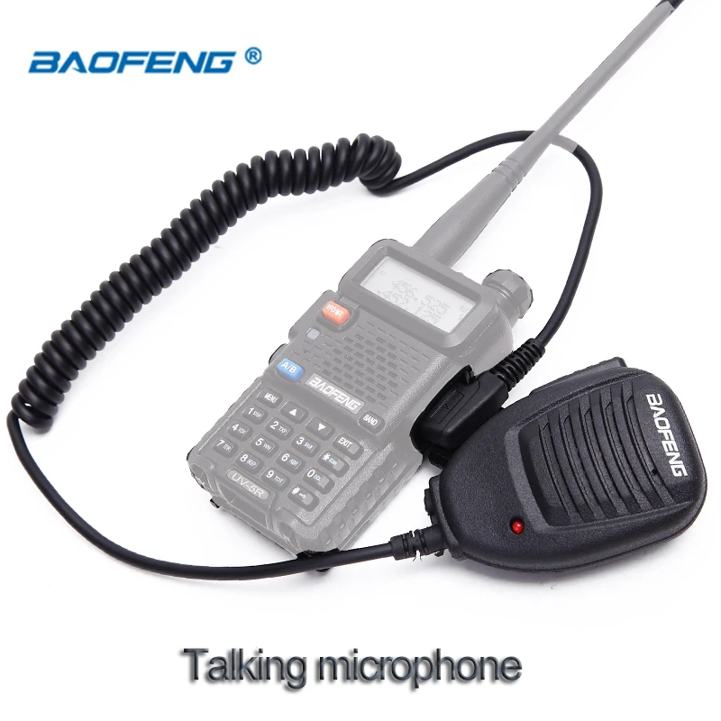 Baofeng Radio Speaker Mic Microphone PTT for Portable Two Way Walkie Talkie UV-5R UV-5RE UV-5RA Plus UV-6R UV82 KSUN-X3 | Мобильные
