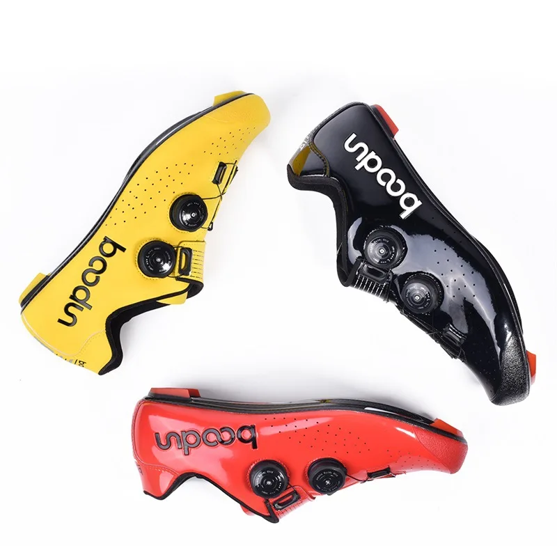 Men's Cycling Shoes Self-locking Road Bike Shoes Mountain Bike Bicycle MTB Shoes Reflective Cycle Sneaker Triathlon Racing Shoes