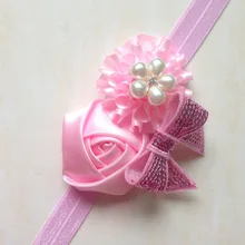 Стиль, Европейский и американский стиль, детская лента для волос, гвоздика, блестящий бант, повязка для волос, детский головной убор Cf332