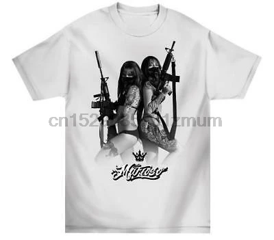 Mafioso Deuces белый скейт Gdun для мужчин хип хоп Crewneck взрослых s футболка |