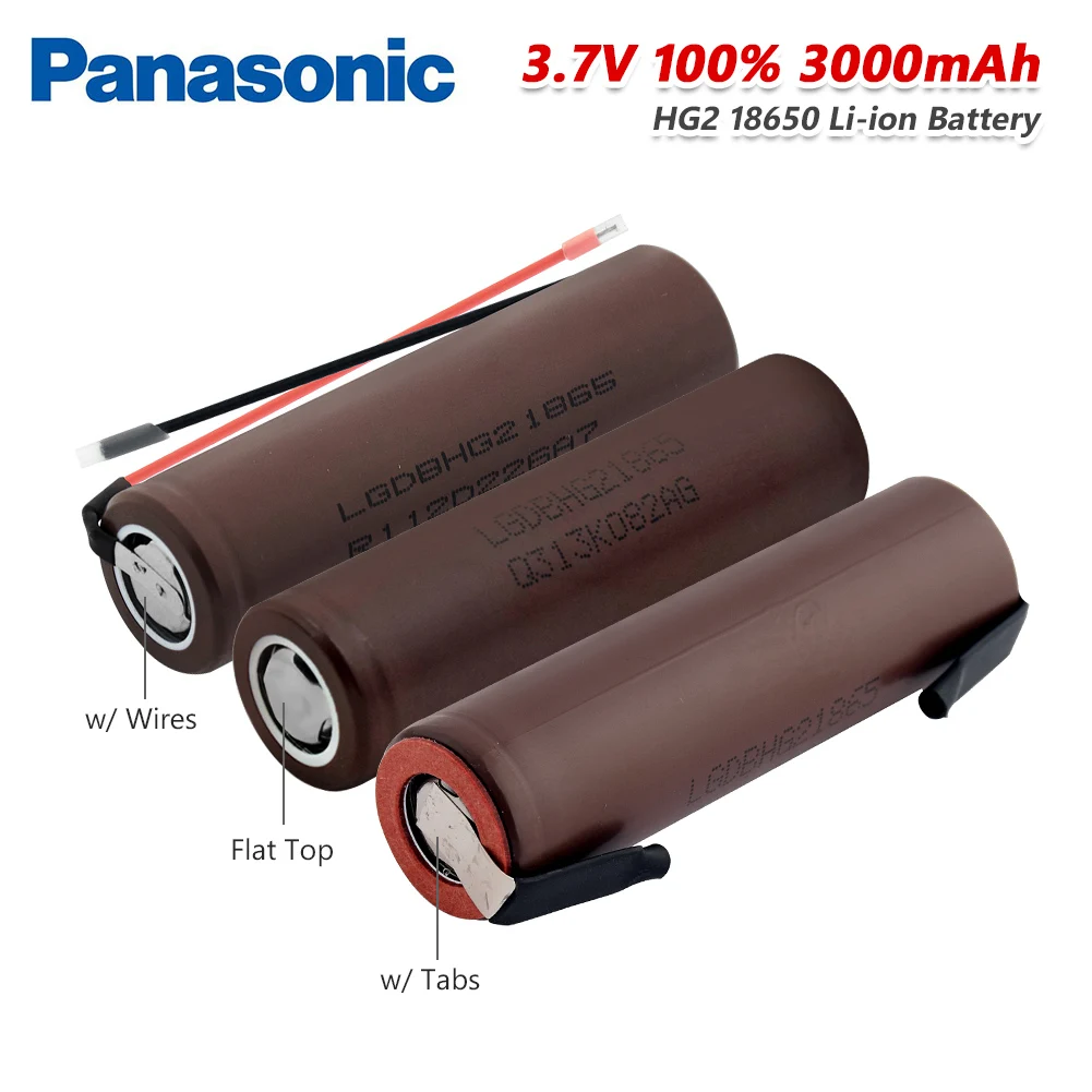Pansonice 3 типа оригинальный HG2 18650 3000 мАч перезаряжаемый аккумулятор 18650HG2 7 в разряда