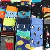 Hip Hop Happy Funny Socks Men Chili Penguin Flamingo Monkey Sushi Pizza Pineapple Socks Harajuku Crew Sokken Unisex Skateboard ► Photo 3/6