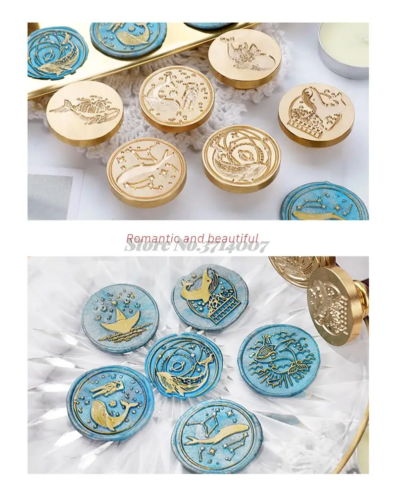 2022 Plant Rose Flower Wax Seal Stamp Retro Life Tree Cat Butterfly Antique Scrapbooking HEAD Wedding Decorative Invitation