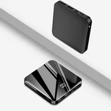 10000 мАч/20000 мАч mi ni power Bank портативное зарядное устройство mi rror экран Быстрая зарядка внешняя батарея для xiaomi mi 9 s8 s9