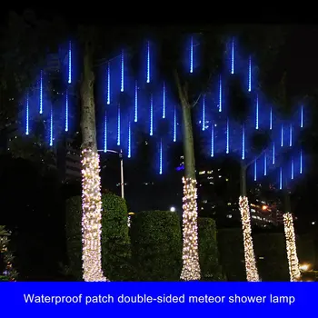 

Rain Drop String Lights Led Meteor Shower Tube Lights Icicle Snow Falling Fairy Light For Party Holiday Garden Decoration