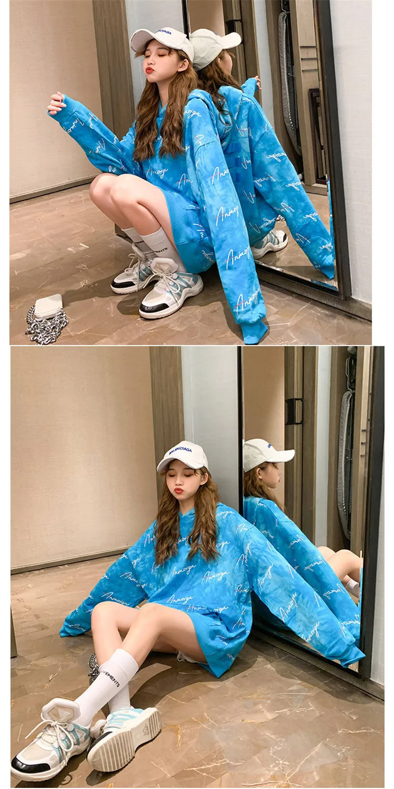 Ulzzang зимняя женская Толстовка Harajuku печать толстовка с капюшоном осень bf с длинным рукавом свободный свитер Толстовка забавная Женская