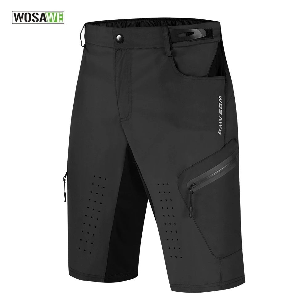 

WOSAWE Men Cycling Shorts Loose Fit Bike Shorts Outdoor Sports Bicycle Short Pant MTB Mountain Shorts Water Resistant