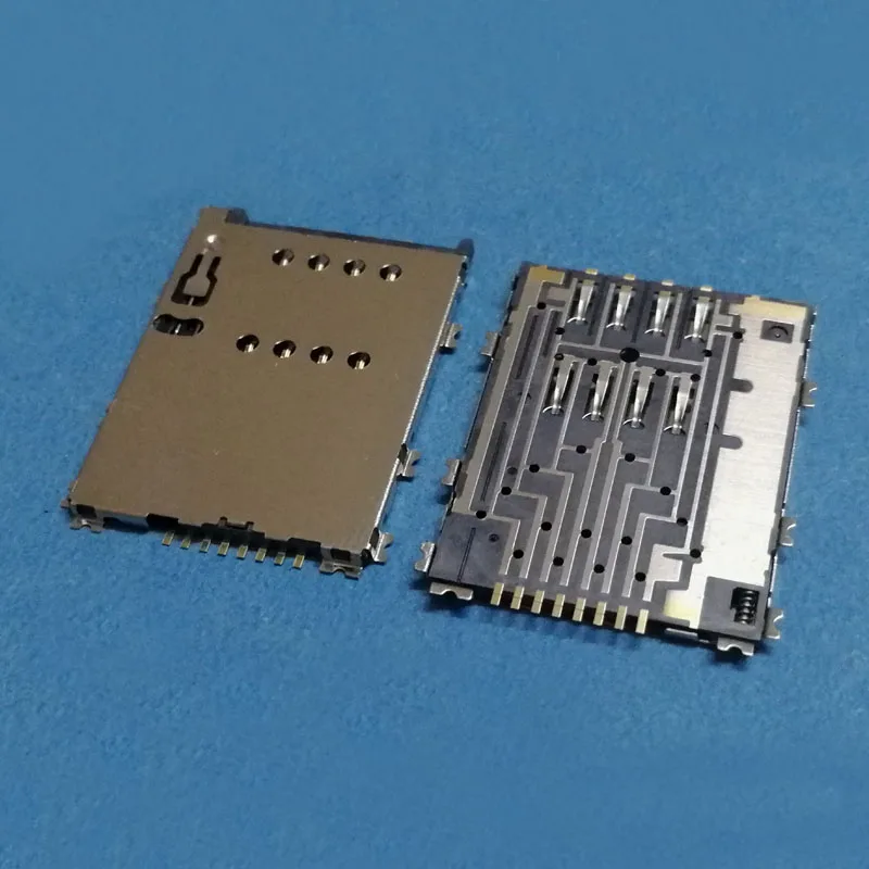 

1Pcs Reader Sim Card Socket For Samsung Galaxy W899 B9120 W999 P7500 P7510 I8530 S5750 S5750E Slot Tray Holder Connector