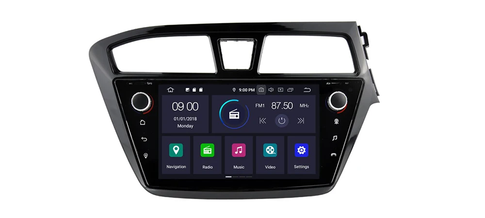 Discount ZaiXi For Hyundai i20 2008~2014 RHD Right Hand Drive Car Android 9 GPS Navigation Multimedia system Bluetooth Radio Amplifier HD 0