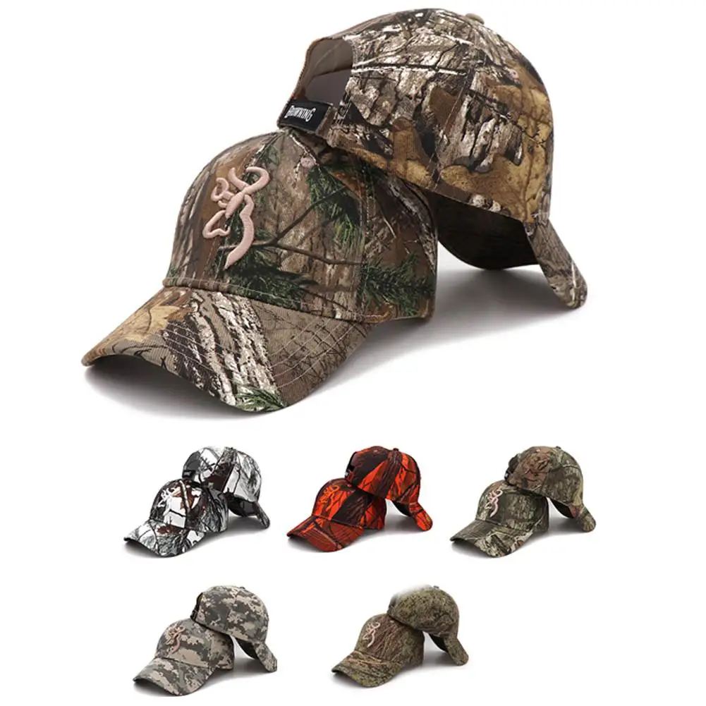 Outdoor Camping Hunting Camouflage Cap Baseball Cap Browning Fishing Caps Men Outdoor Hunting Hat Airsoft Tactical Hiking