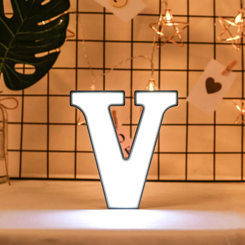 CARPRIE креативный Алфавит Marquee знак светильник 3D светящиеся буквы ночной Светильник s Крытый Настенный ночной Светильник Свадебная вечеринка Декор