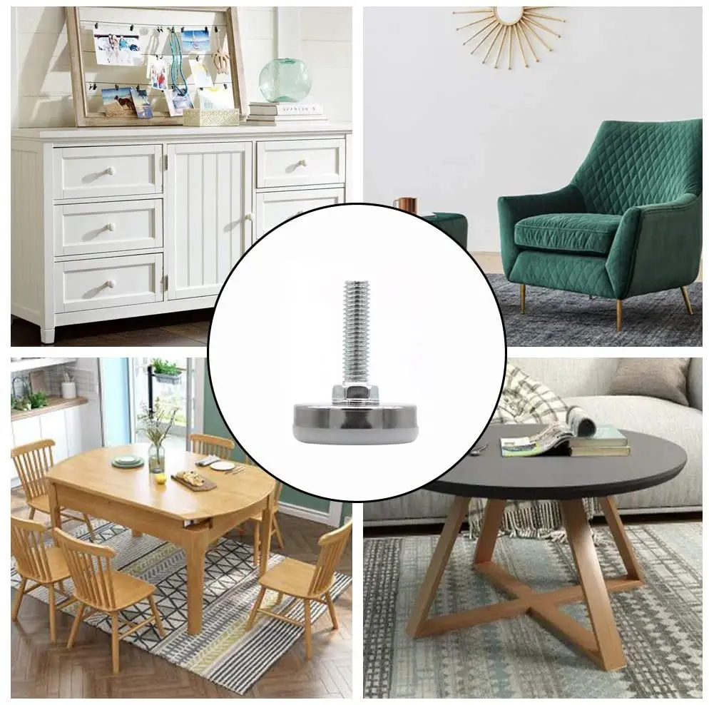 PIEDS VÉRIN DE Meuble 20Pcs Pieds De Meuble Ajustables M8 X 40Mm EUR 23,16 - FR