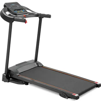 

Compact Easy Folding Treadmill Motorized Running Jogging Machine with Audio Speakers and Incline Adjuster Household Workout