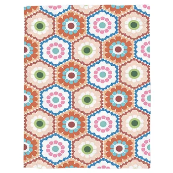 

Lovely Colorful Flower Patterns Spring and Autumn Soft Flannel Blanket Office Siesta Blanket Sofa Bed Blanket