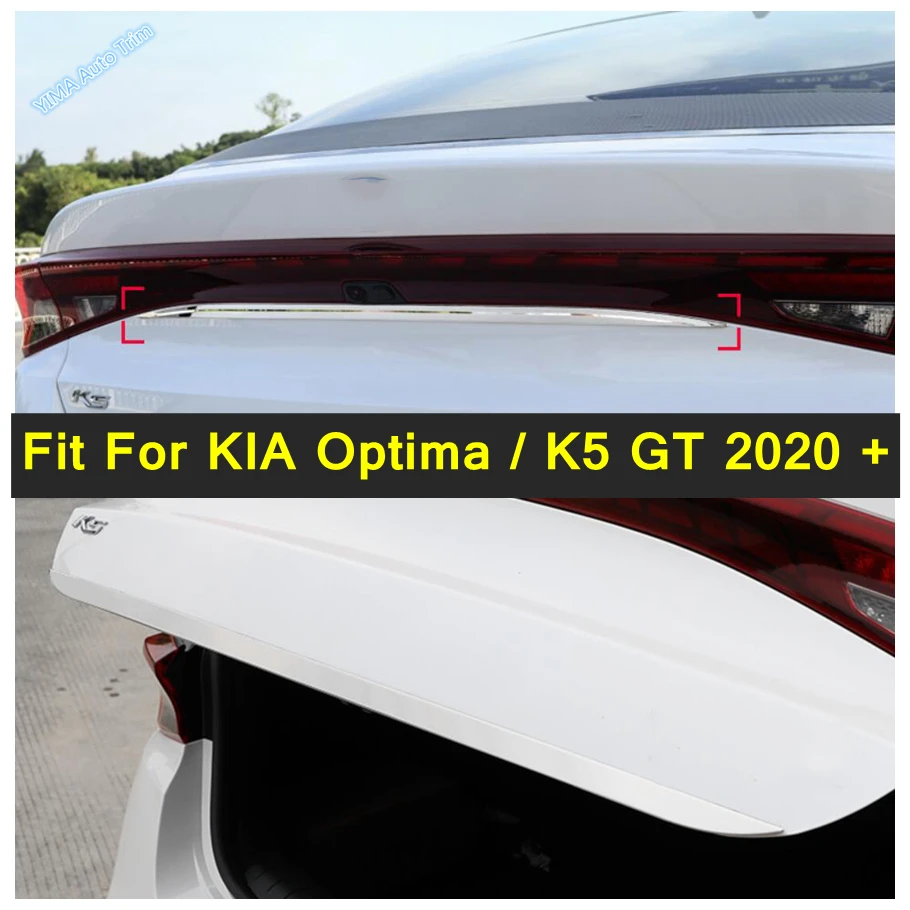 

Rear Trunk Door Handle Cover Tail Gate Trim Bezel Molding Styling Stainless Steel Exterior For KIA Optima / K5 GT 2020 - 2022