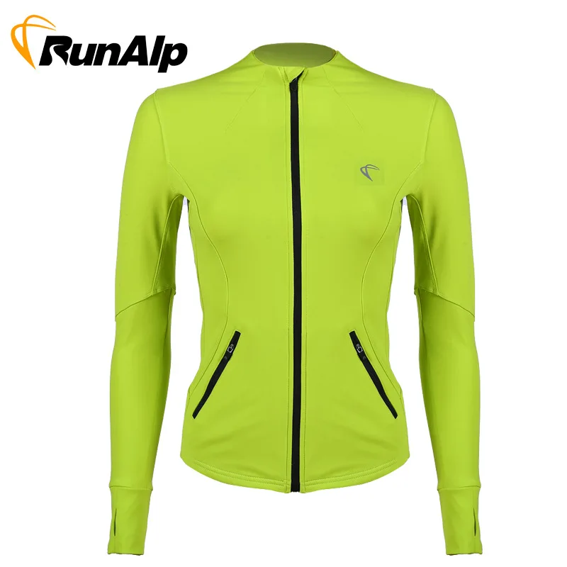 

Road Dunlap Autumn & Winter Gym Sports Jackets Yoga Clothes Women's Fitness Running Training Quick-Dry Long-sleeved Coat
