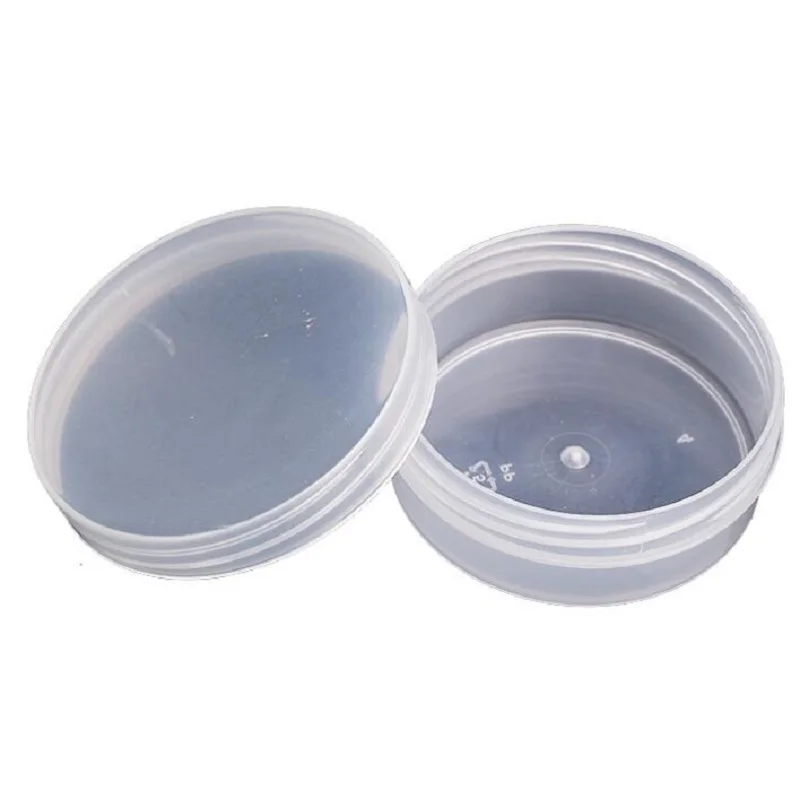 20pcs Small Round Transparent Plastic Box PP Box Product Packaging