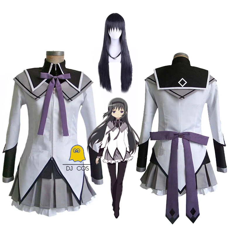 Костюм для косплея Homura Akemi Puella Magi Madoka Magica комплект с юбкой в стиле Харадзюку