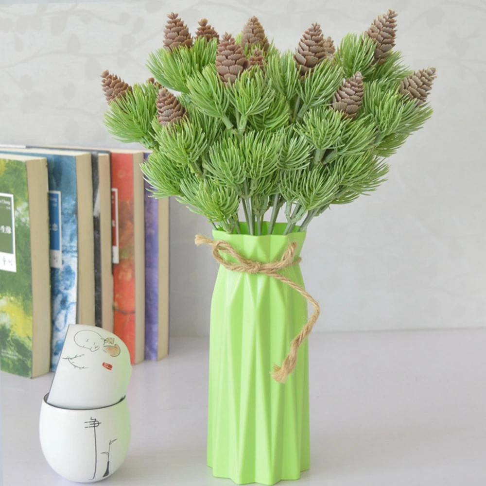 

1Pc/10pcs DIY Wreath Craft Artificial Flower Fake Plants Plastic Pine Mini Christmas Red Berry Bouquet Wedding Home Decor