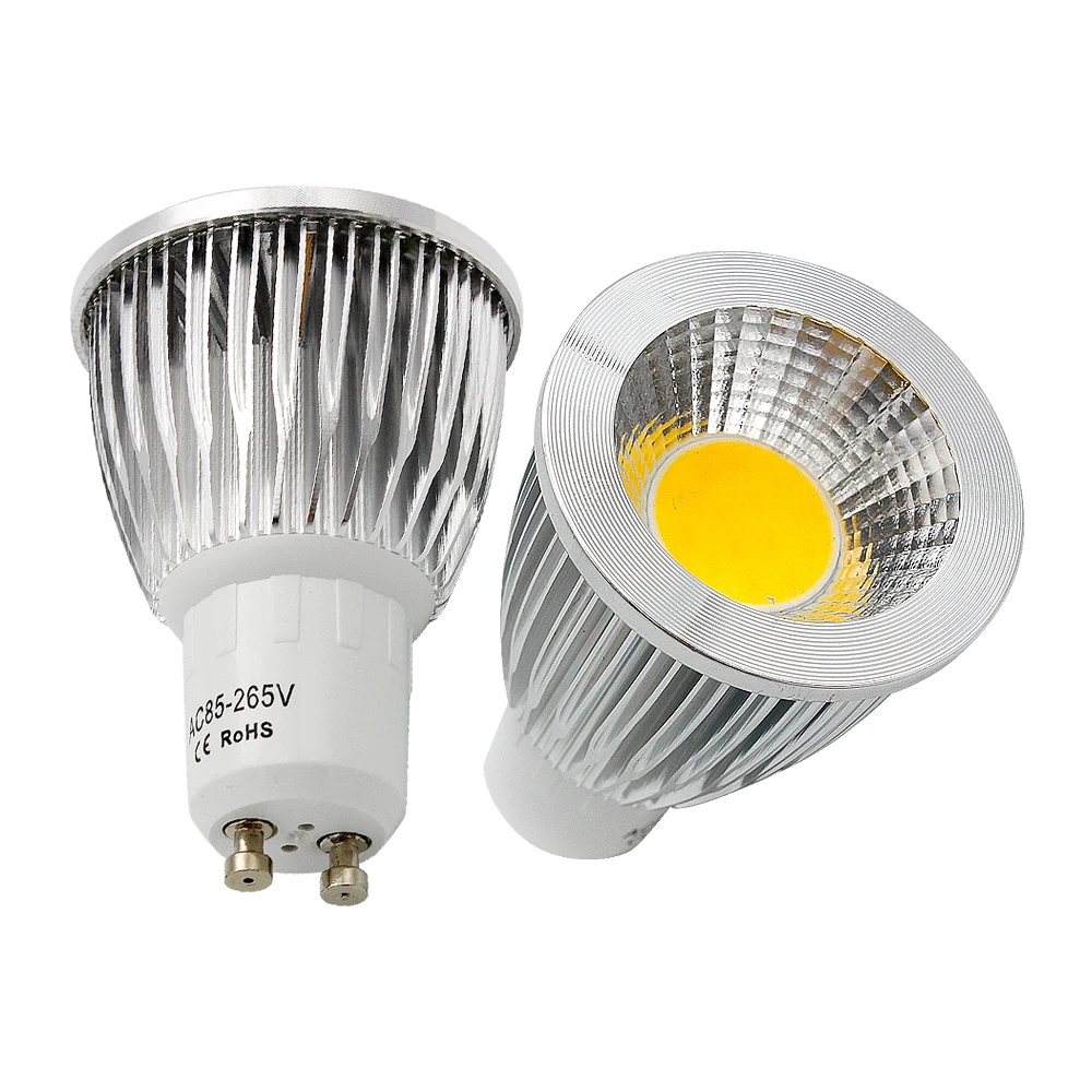 

9W 12W 15W GU10 LED COB Spotlight Dimmable Spot Light Bulb Chandeliers Replace 30W 40W 50W Halogen Lamp AC 85-265V
