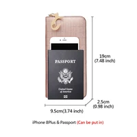 FOXER Women Split Leather Wallet Bifold Clutch Bag with Wristlet Fashion Card Holder Coin Purse Cellphone Bag Female Money Bag - Image 3