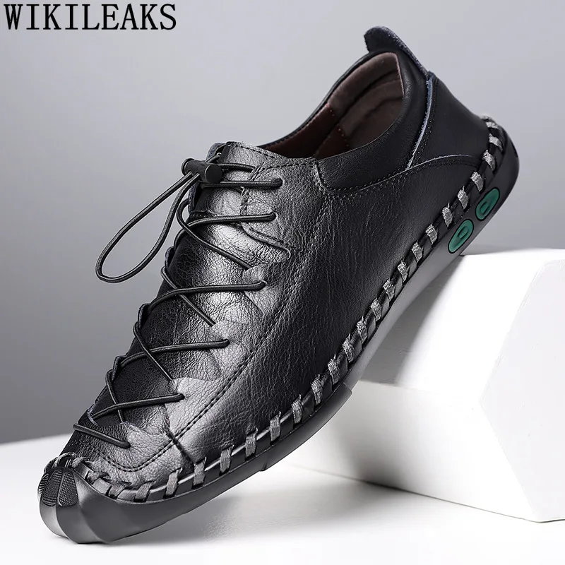 

Кроссовки мужские без шнуровки, дизайнерские кожаные, Повседневная модная обувь, коричневые