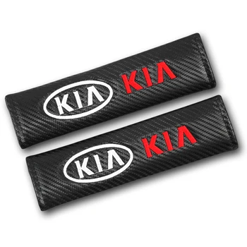 

2pcs car seat belt seat shoulder pad seat belt protective cover seat belt cover for Kia rio ceed sportage cerato soul sorento k5