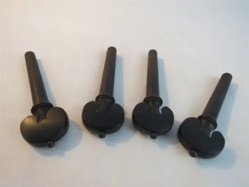Nice 4/4 Violin Fittings 48pcs Beautiful Natural Ebony pegs,fine workmanship