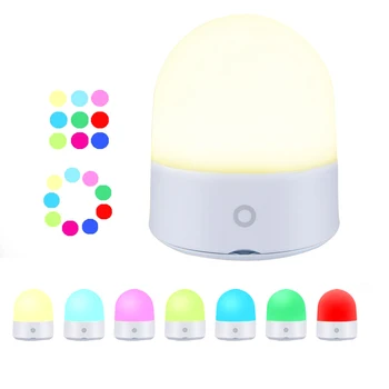 

1pc Pat Light 3w Portable Warm Light Mode RGB Light Mode Adjustable Brightness Compact Night Light Household Pat Light