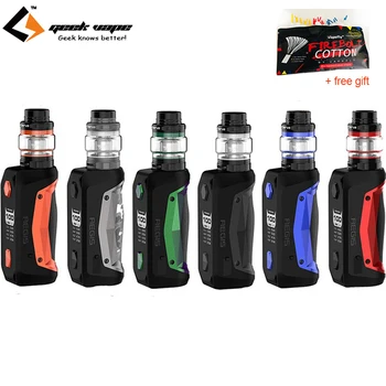 

Original GeekVape Aegis Solo Cerberus Kit Vape 100W Aegis Solo Box MOD 5.5ml Cerberus Subohm Tank Vaporizer Electronic Cigarette
