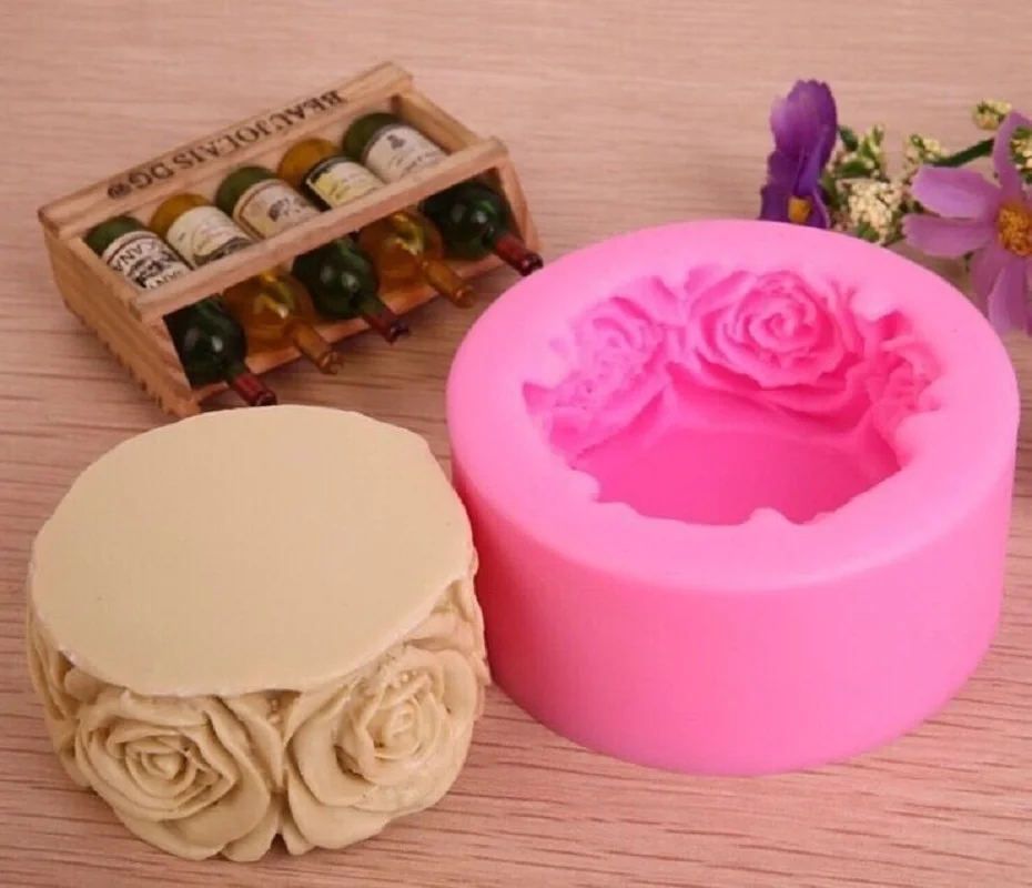 

Cake Tools Love Rose UV Resin Silicone Mold Fondant Chocolate Candy Crystal Epoxy Clay Plaster Concrete Candle Soap Moulds