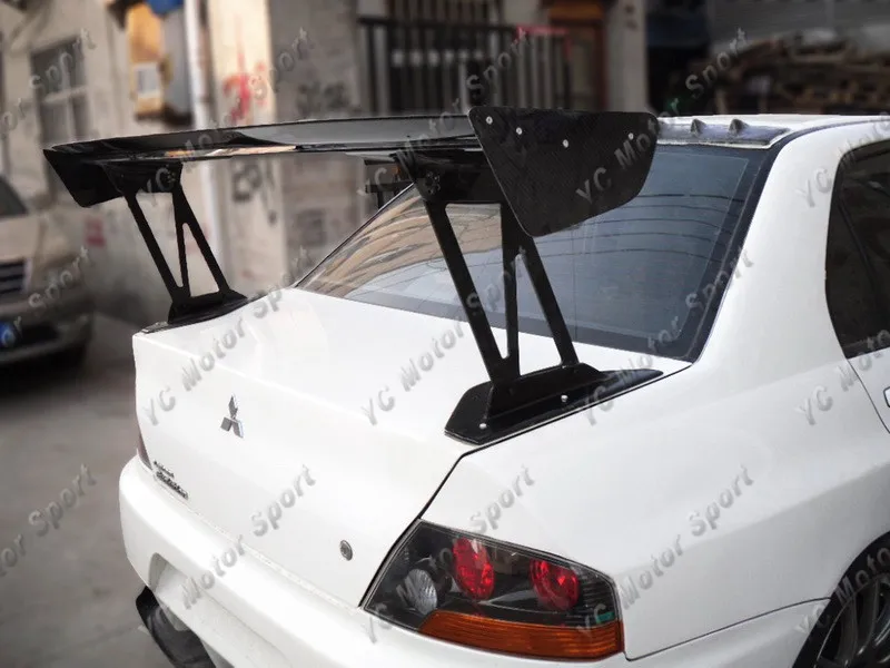 2001-2007  Mitsubishi Evolution 7-9 Voltex Type5 Style GT Wing 1600mm CF with 390mm Aluminum Stand (21)