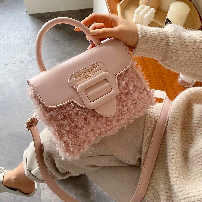 

Winter Fluff Crossbody Bags for Women Designer Handbag Quality Is Superior Small Flip Shoulder Bag Luxury Handbag Designer Purse