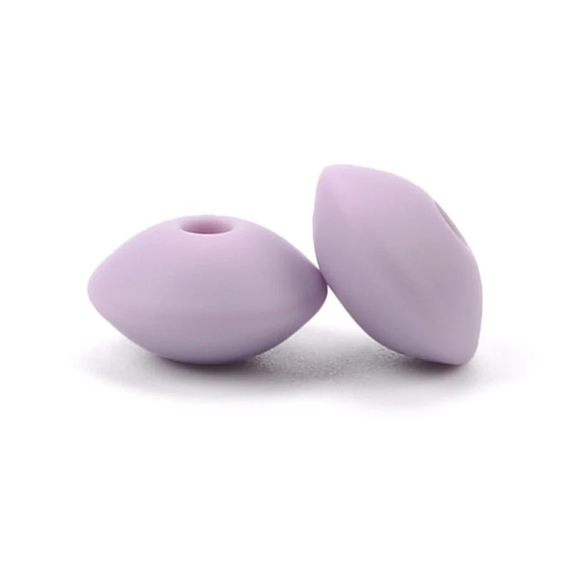 lavender fog LOFCA 30 шт Силиконовые чечевицы 12 мм Детские Бусы для прорезывания зубов BPA бесплатно DIY для детских игрушек силиконовые ювелирные изделия браслет ожерелье изготовление - Цвет: lavender fog