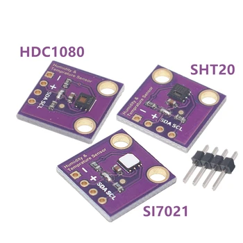 

10PCS DC1080 Si7021 SHT20 Industrial High Precision Humidity Sensor with I2C Interface GY-213V-SI7021