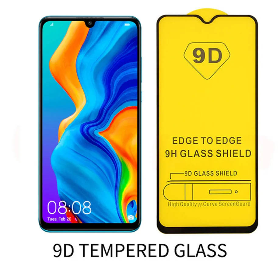 9D Защита экрана для huawei P30 Lite P20 Lite Pro P10 Lite P8 P9 Lite полное покрытие закаленное стекло защитное стекло 9H