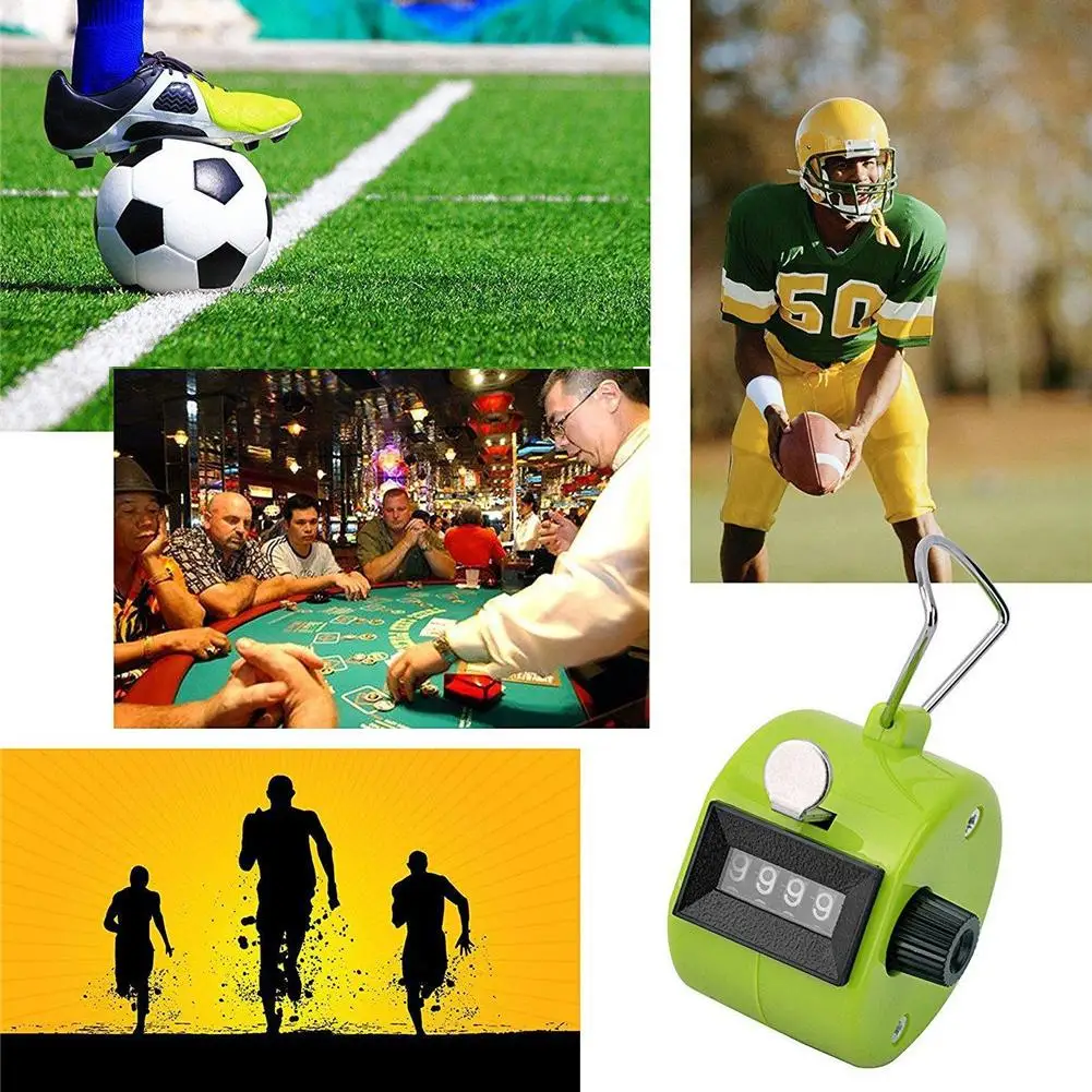 

4 Digit Number Manual Mechanical Clicking Hand Counter