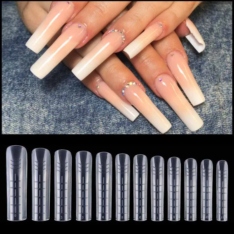 Dual Form False Nail Extension For Tips Building Gel System UV Acrylic DIY Art Forms Nails Mold Decoration | Красота и здоровье