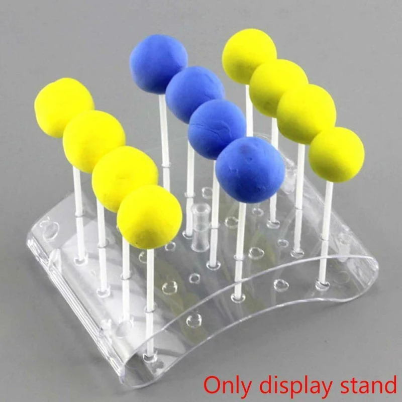 Lollipop Display Stand 20 Hole Small Acrylic Lollipop Display Stand Cake Holder Party Corner Decor Plastic Board Holder