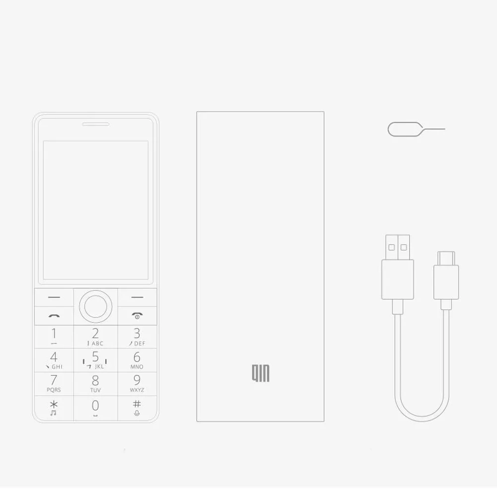 Xiaomi QIN 1S 4G сетевой Wifi 1480mAH BT 4,2 голосовой инфракрасный пульт дистанционного управления с двумя sim-картами