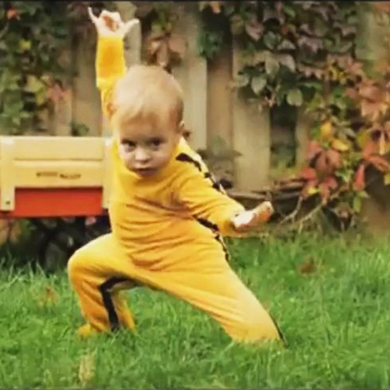 

INS-Baby Onesie Bruce Lee Baby Clothes Sports Crawling Clothes