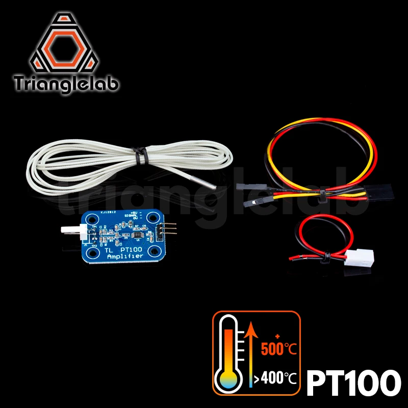 Trianglelab 3D printer V6 hotend PT100 sensor upgrade kit PT100 temperature control panel sensor for HOTEND heating block