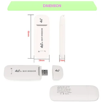 

USB 3G 4G Modem Dongle WLAN Hotspot Router Adapter for Android Car Stereo Laptop