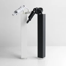 Светодиодный прожектор для ресторана, люстра, линия, белый, черный, квадратный, длинный бар, кофейная стойка, одна голова, творческие лампы