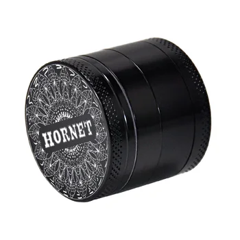 

HORNET Tobacco Herb Grinder With Pollen Catcher Tray 40MM 4 Piece Razor-Sharp Teeth Zinc Alloy Smoking Herb Grinders Pipe