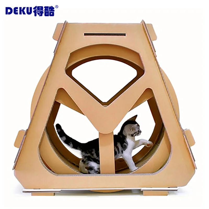 

cat Waterwheel Cat Climber Corrugated paper treadmill ferris wheel pet furniture scratch cardboard grab crawling shelf rotation