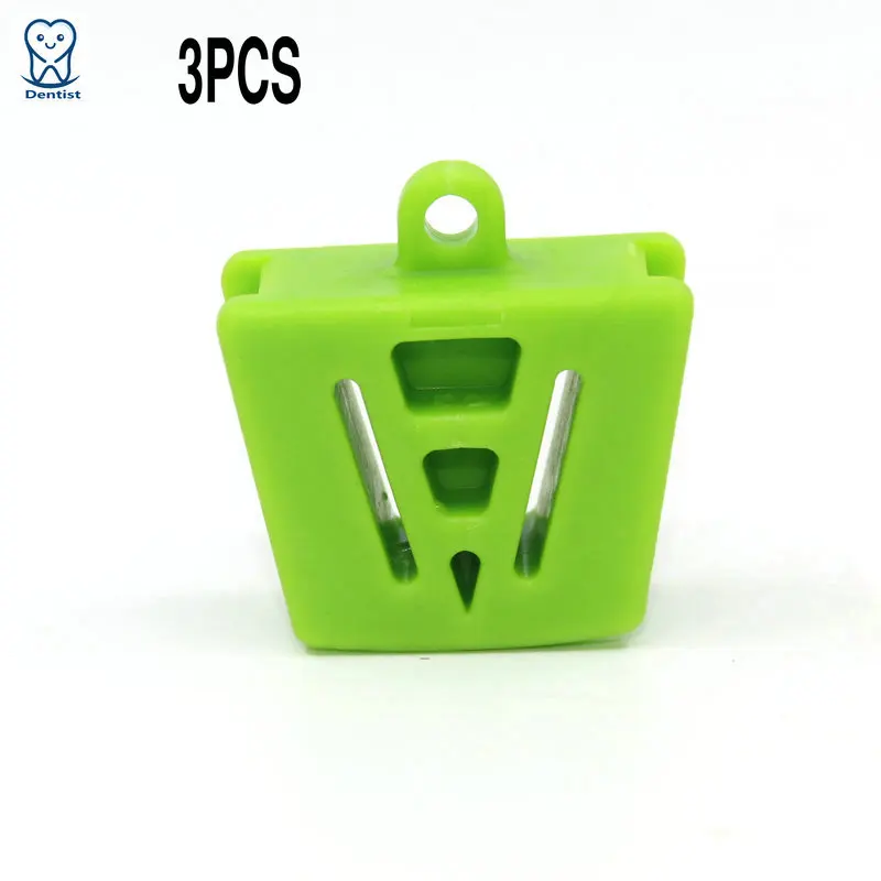 Dental Mouth Props Cheek Retractor 3Pcs Dental Bite Block for Dentistry Dentist Mouth Opener Silicone Rubber - Цвет: 3Pcs Green Medium