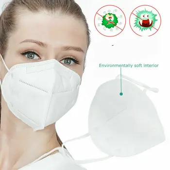 

5Pcs Disposable Anti Dust Haze Breathing Mouth Masks Adult Anti-smog Protective Safety Face Covers Masks